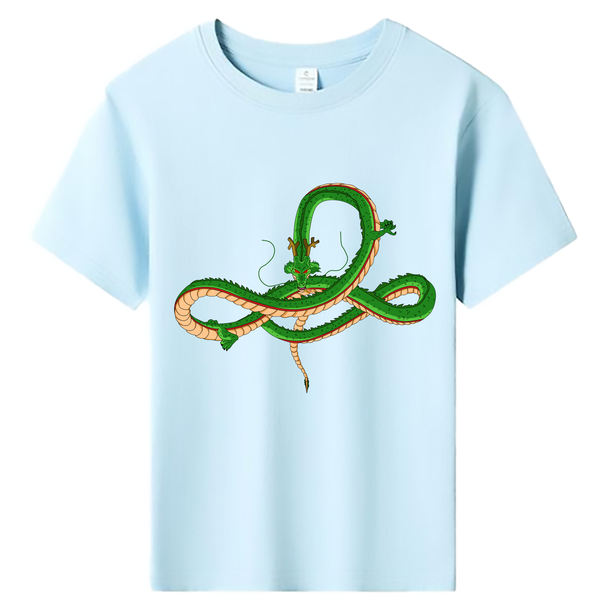 （画像用） ドラゴンボール 神龍 シェンロン DRAGON BALL Shenron 綿100％キッズTシャツ（フロントプリント）